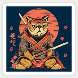 Samurai Dog Sticker